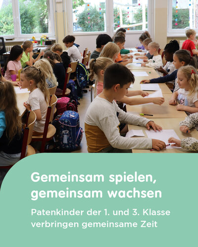  In der vergangenen Woche bekam die 1. Klasse Besuch von ihren Patinnen und Paten aus der 3. Klasse. Gemeinsam spielten...