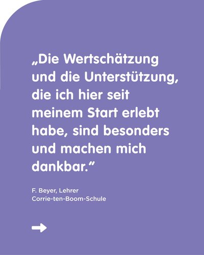 In unserem aktuellen Newsletter nimmt uns unser Kollege F. Beyer mit in seinen Schulalltag an der Corrie-ten-Boom-Schule...