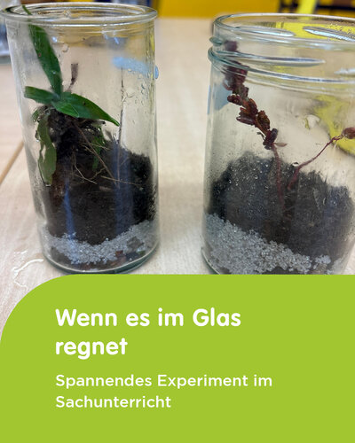  Wenn es im Glas regnet!

Wie funktioniert eigentlich der Wasserkreislauf? Im Sachunterricht gingen unsere Schülerinnen...