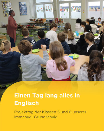 Die Klassen 5 und 6 unserer Immanuel-Grundschule konnten ihre Englischkenntnisse in verschiedenen Workshops aktiv...