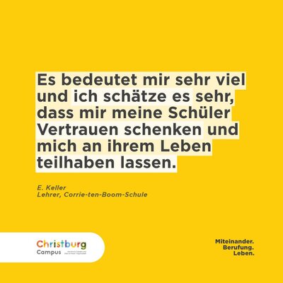 ❓😄 Was begeistert dich an deiner Arbeit besonders?
Wir haben einen Lehrer an unserer Corrie-ten-Boom-Schule in...